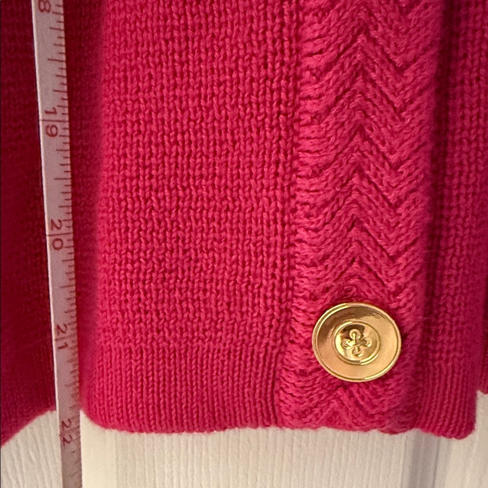 J. Crew Vibrant Pink Cardigan Sweater - Picture 8 of 9